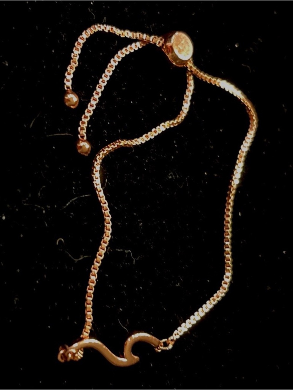 Pura Vida Rose Gold Bolo Adjustable Metal Wave Slider Bracelet - Picture 2 of 6